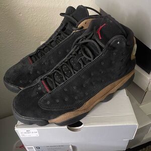 Jordan Retro 13 Black/Red Light Olive